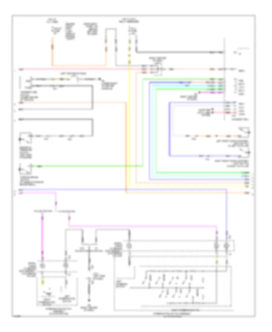 Instrument Cluster Wiring Diagram Hybrid 2 of 3 for Toyota Highlander Limited 2014