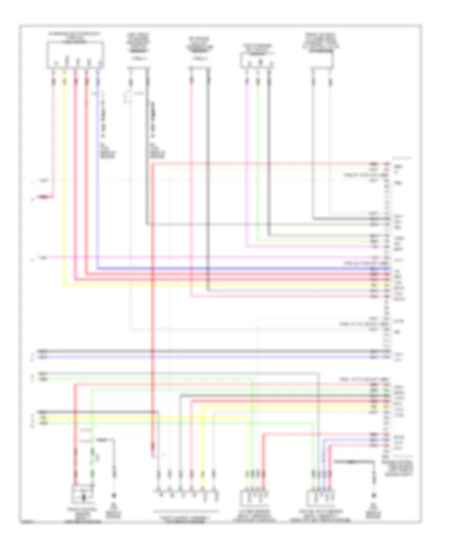 2.5L Hybrid, Engine Controls Wiring Diagram (4 of 4) for Toyota Camry Hybrid XLE 2012