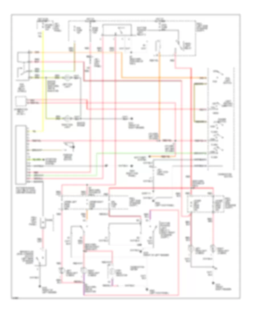 Headlight Wiring Diagram with DRL for Toyota Supra 1996