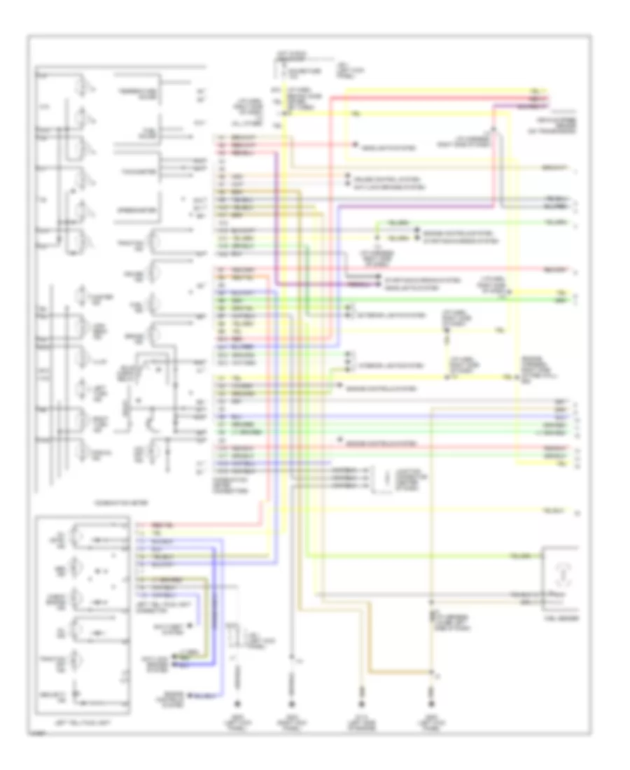 Instrument Cluster Wiring Diagram 1 of 2 for Toyota Supra 1996