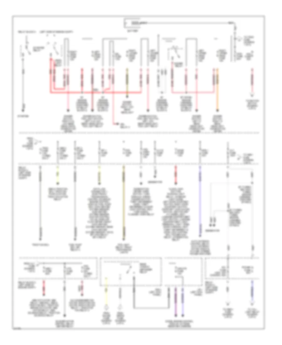 Power Distribution Wiring Diagram 1 of 2 for Toyota Supra 1996