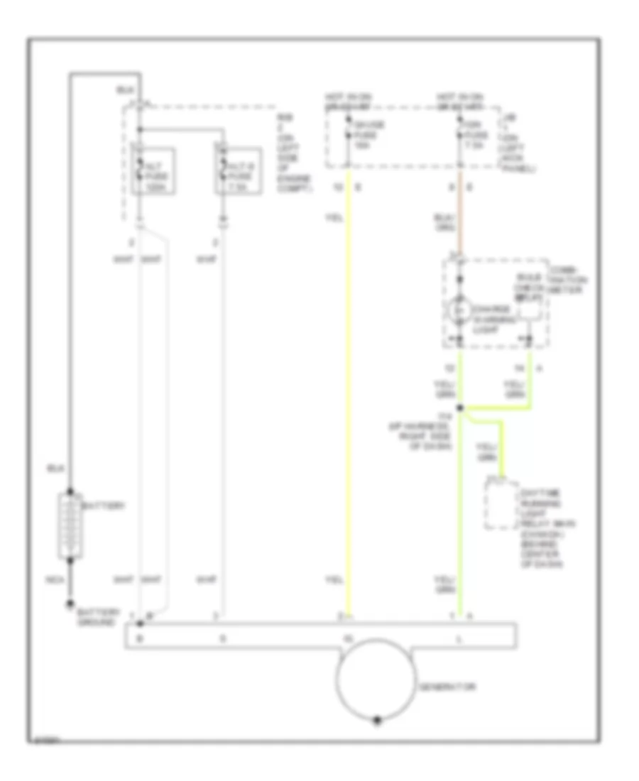 Charging Wiring Diagram for Toyota Supra 1996