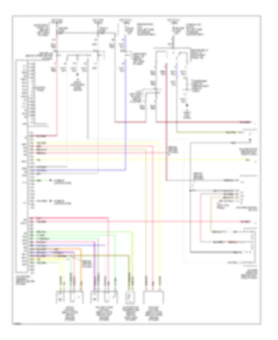 2.4L, Manual AC Wiring Diagram (1 of 2) for Toyota Highlander 2002
