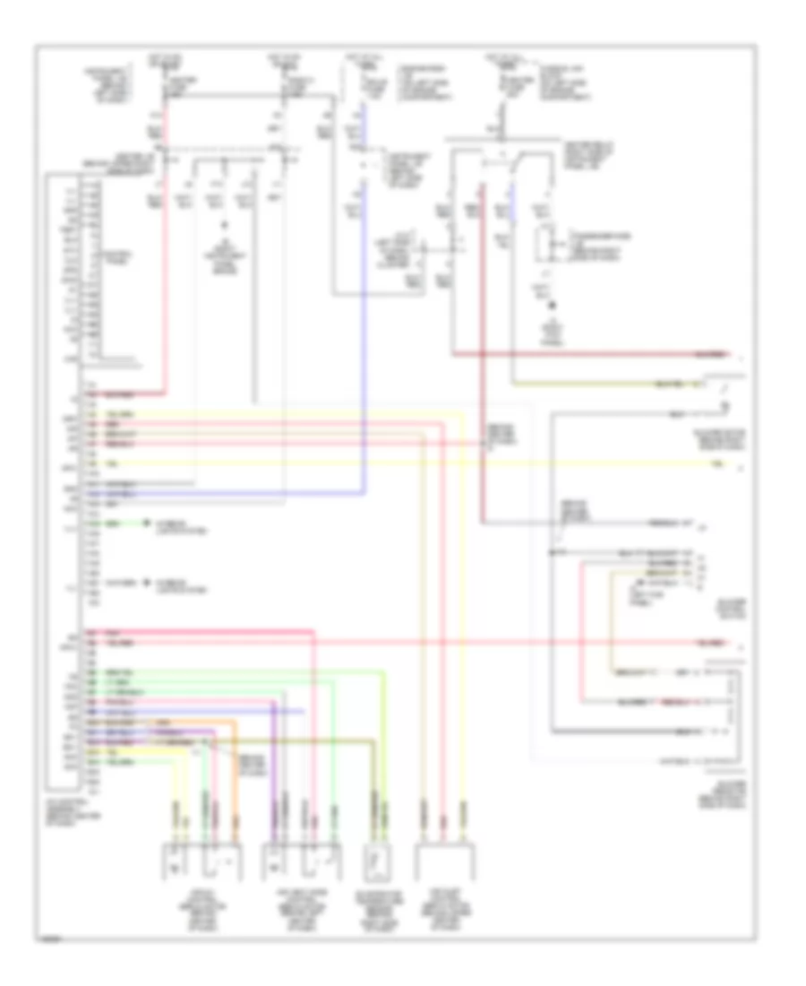 3.0L, Manual AC Wiring Diagram (1 of 2) for Toyota Highlander 2002