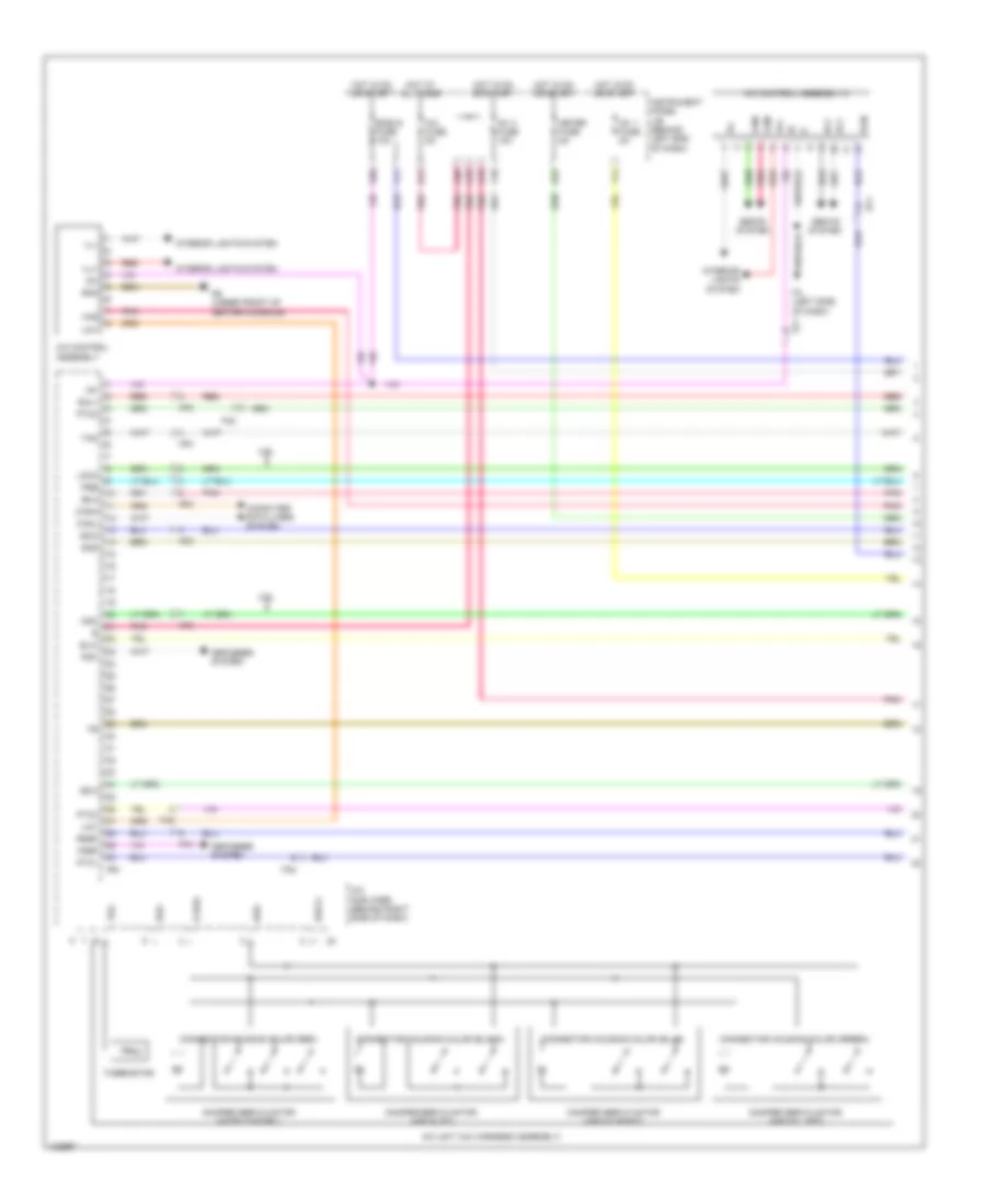 A C Wiring Diagram Except Hybrid 1 of 3 for Toyota Highlander XLE 2014