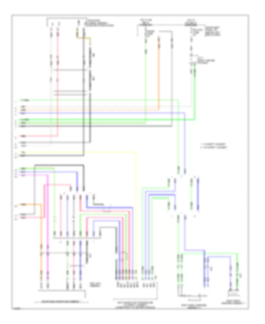 Navigation Wiring Diagram, 6 Speakers (6 of 6) for Toyota Highlander XLE 2014