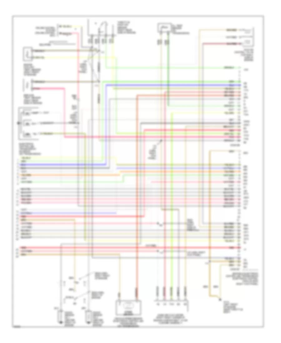 3.4L, Engine Performance Wiring Diagrams, AT (4 of 4) for Toyota T100 1996