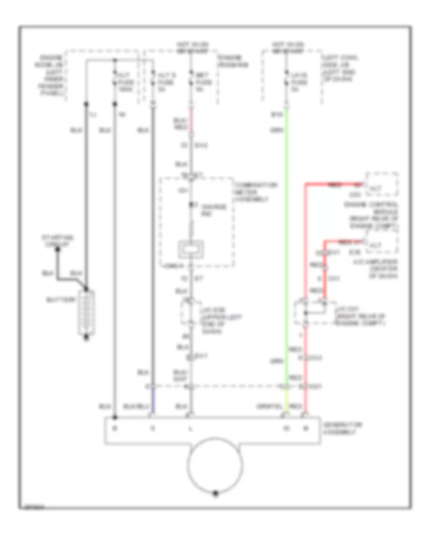 Charging Wiring Diagram for Toyota Land Cruiser 2014