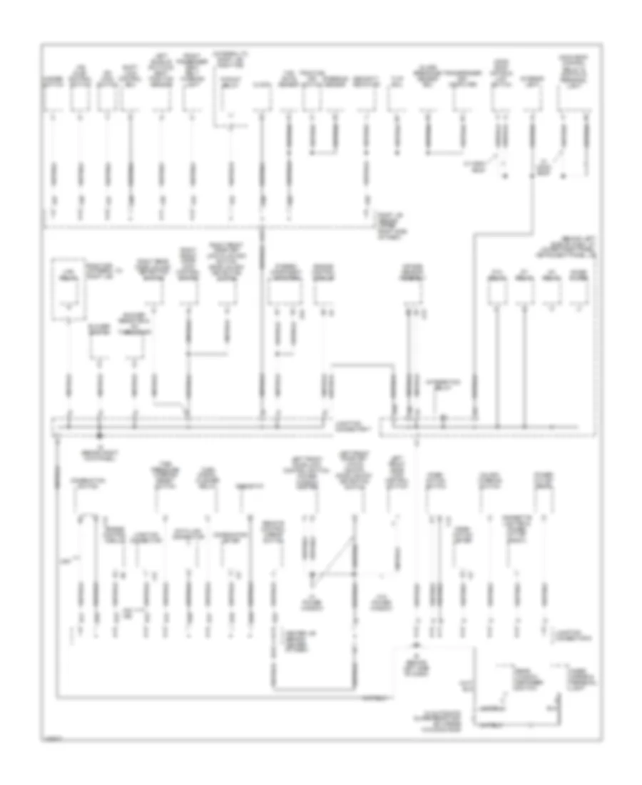 Ground Distribution Wiring Diagram 1 of 2 for Toyota Corolla CE 2008