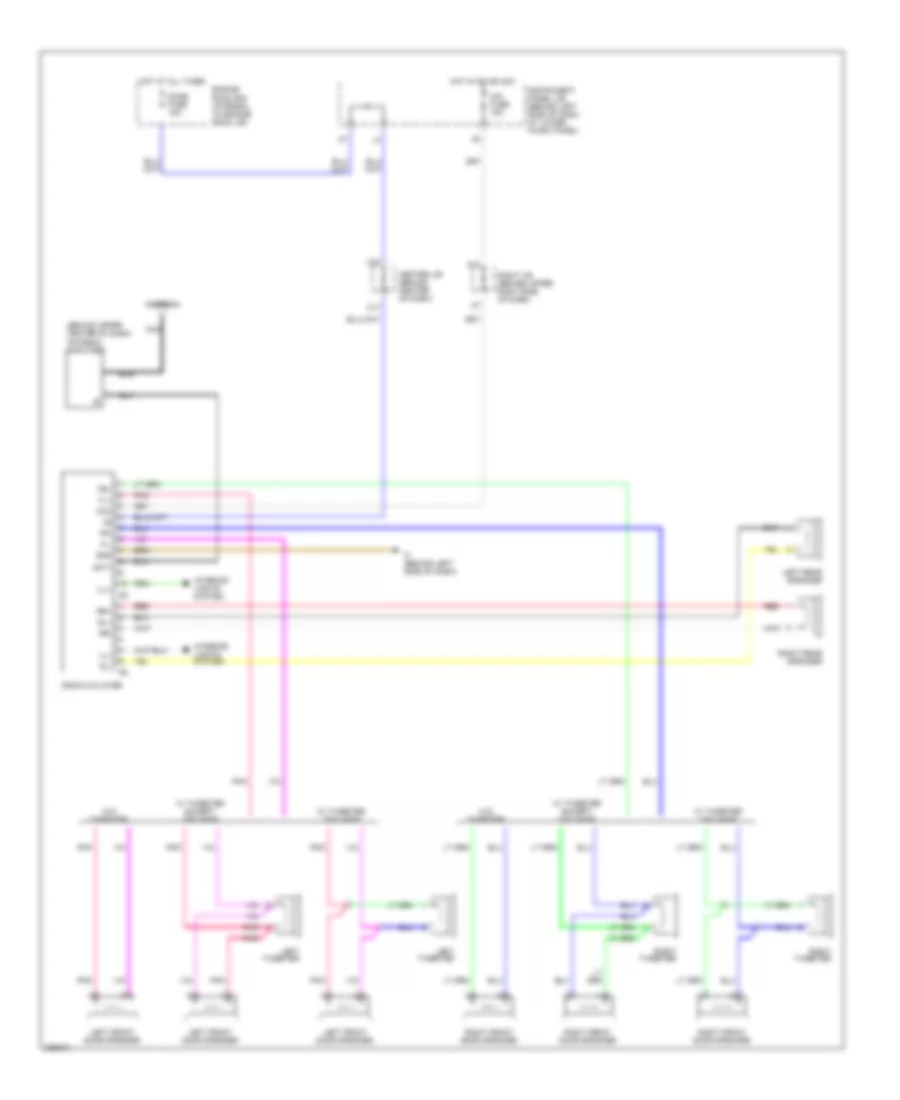 Radio Wiring Diagram, without Amplifier for Toyota Corolla CE 2008
