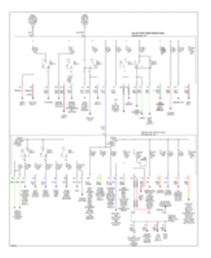 Power Distribution Wiring Diagram 2 of 3 for Toyota Avalon XL 2000