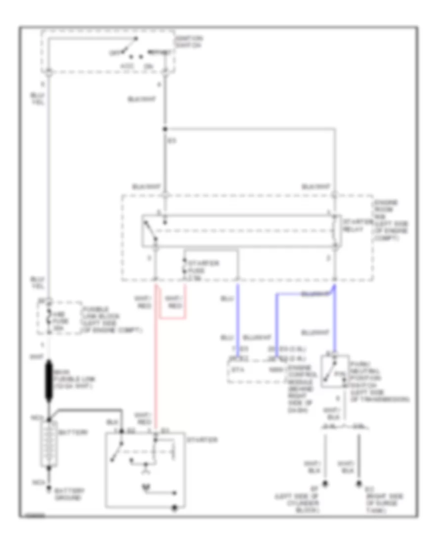 Starting Wiring Diagram for Toyota Highlander Limited 2002