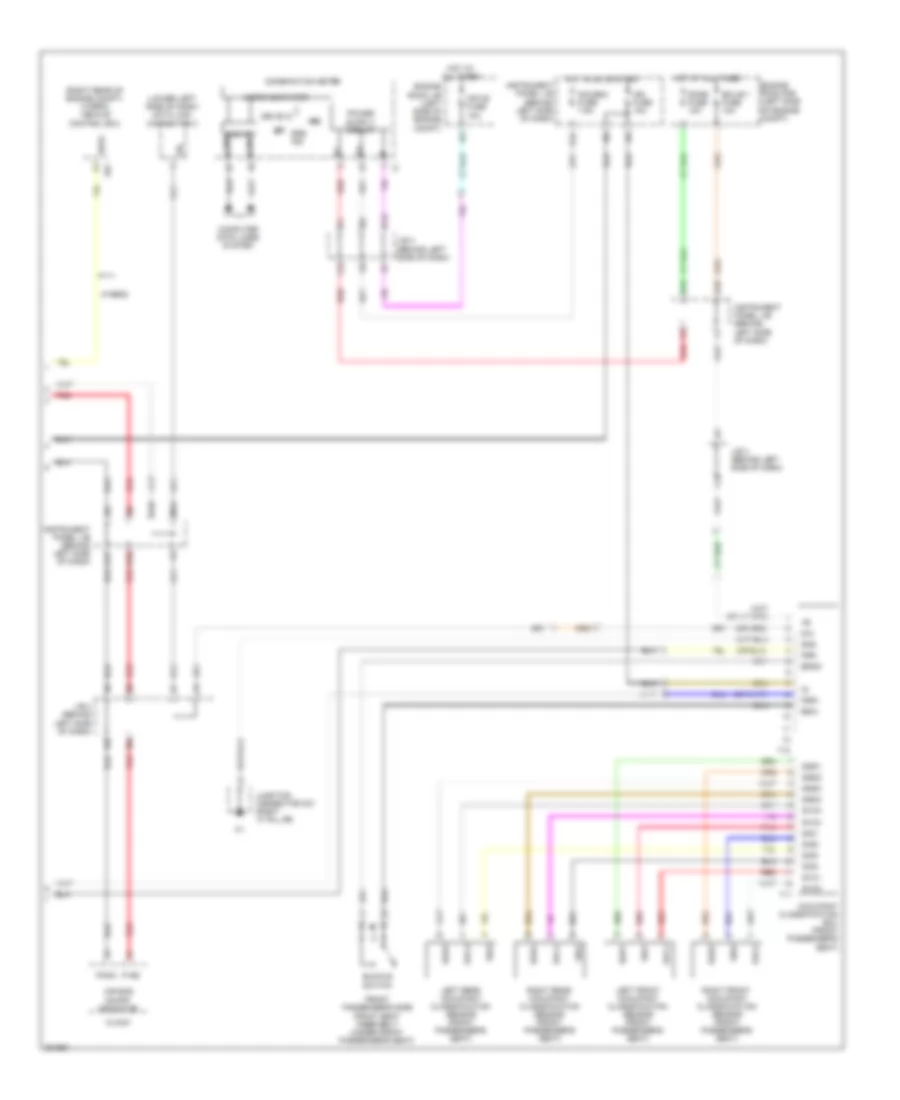 Supplemental Restraints Wiring Diagram (2 of 2) for Toyota Camry 2010