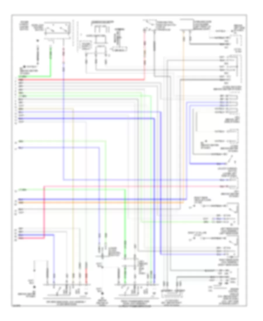 Forced Entry Wiring Diagram Except Hybrid without Smart Key System 2 of 2 for Toyota Camry 2010