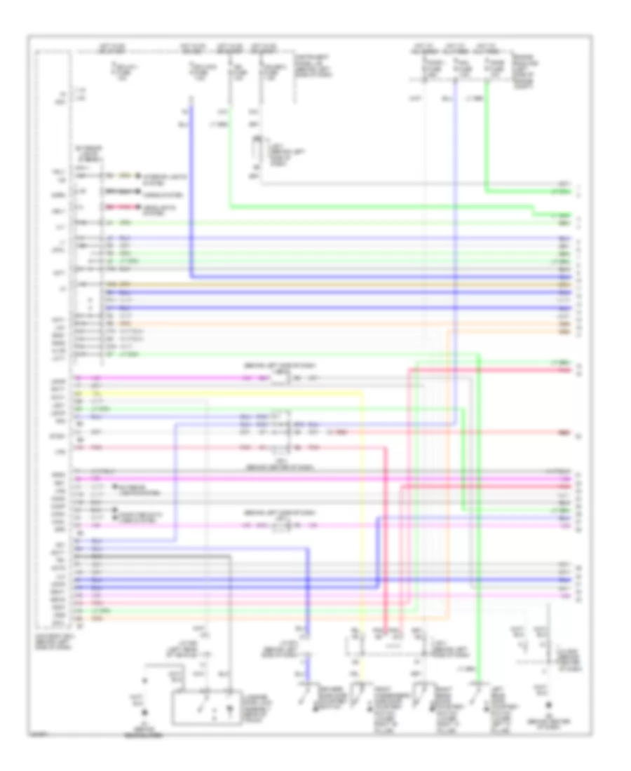 Forced Entry Wiring Diagram, Hybrid (1 of 4) for Toyota Camry 2010