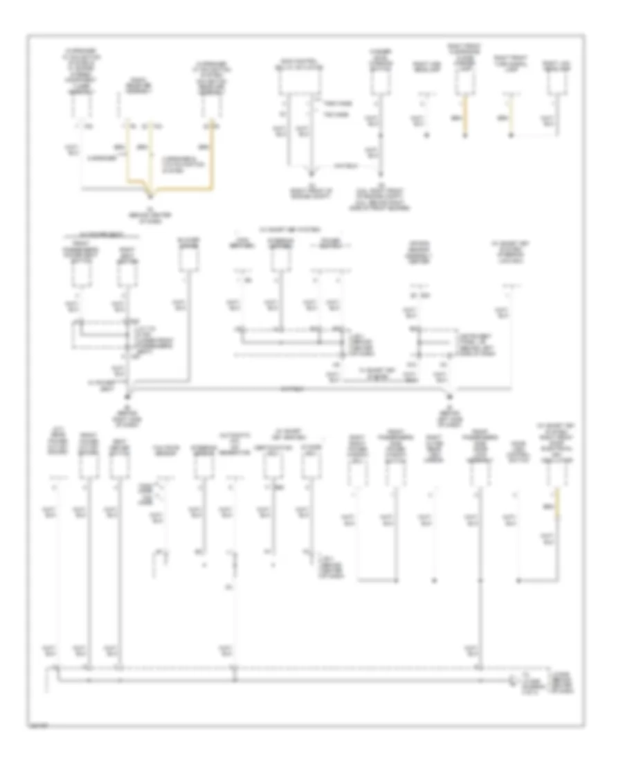 Ground Distribution Wiring Diagram, Except Hybrid (3 of 4) for Toyota Camry 2010
