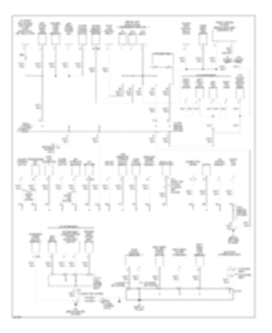 Ground Distribution Wiring Diagram Except Hybrid 4 of 4 for Toyota Camry 2010