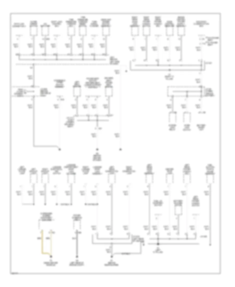 Ground Distribution Wiring Diagram, Hybrid (3 of 4) for Toyota Camry 2010