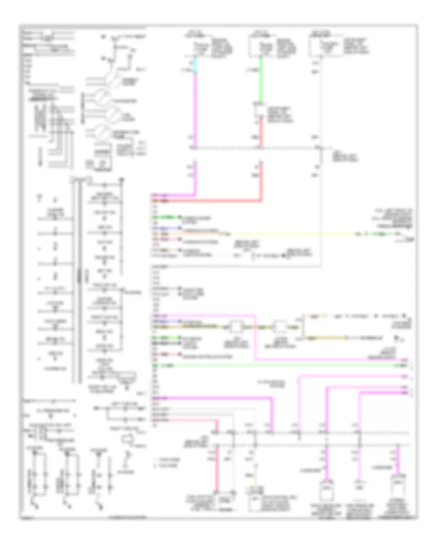 Instrument Cluster Wiring Diagram Except Hybrid 1 of 2 for Toyota Camry 2010