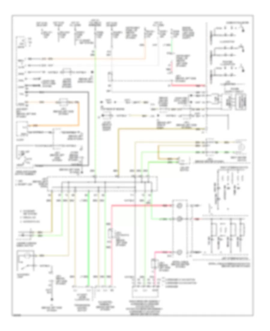 Instrument Illumination Wiring Diagram Except Hybrid for Toyota Camry 2010