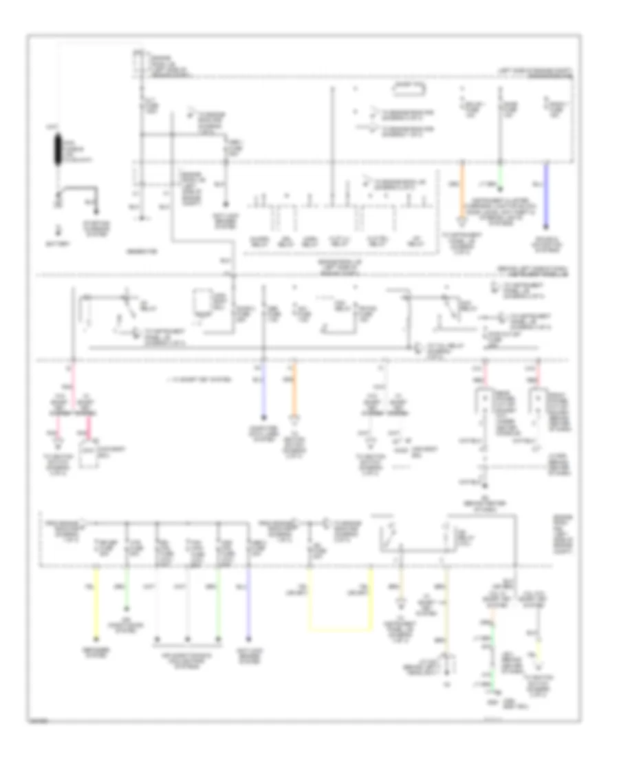 Power Distribution Wiring Diagram Except Hybrid 1 of 3 for Toyota Camry 2010