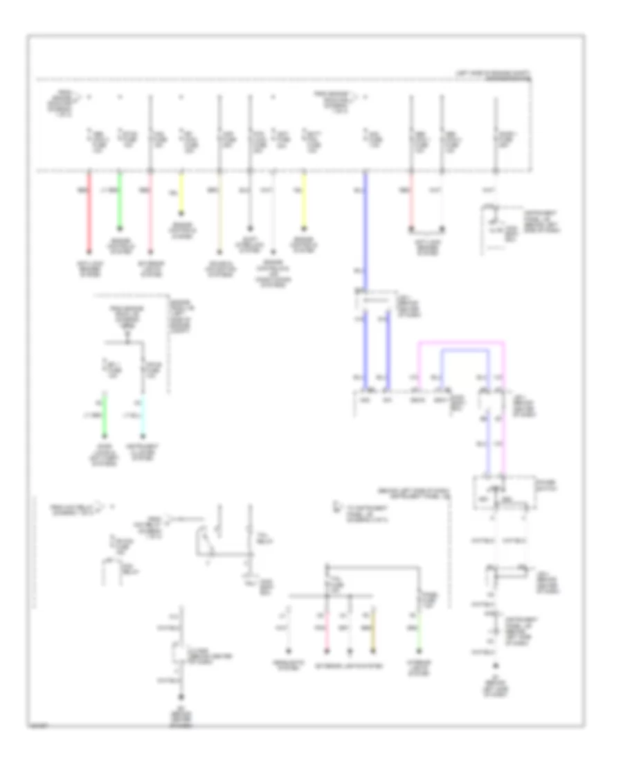 Power Distribution Wiring Diagram Hybrid 2 of 3 for Toyota Camry 2010
