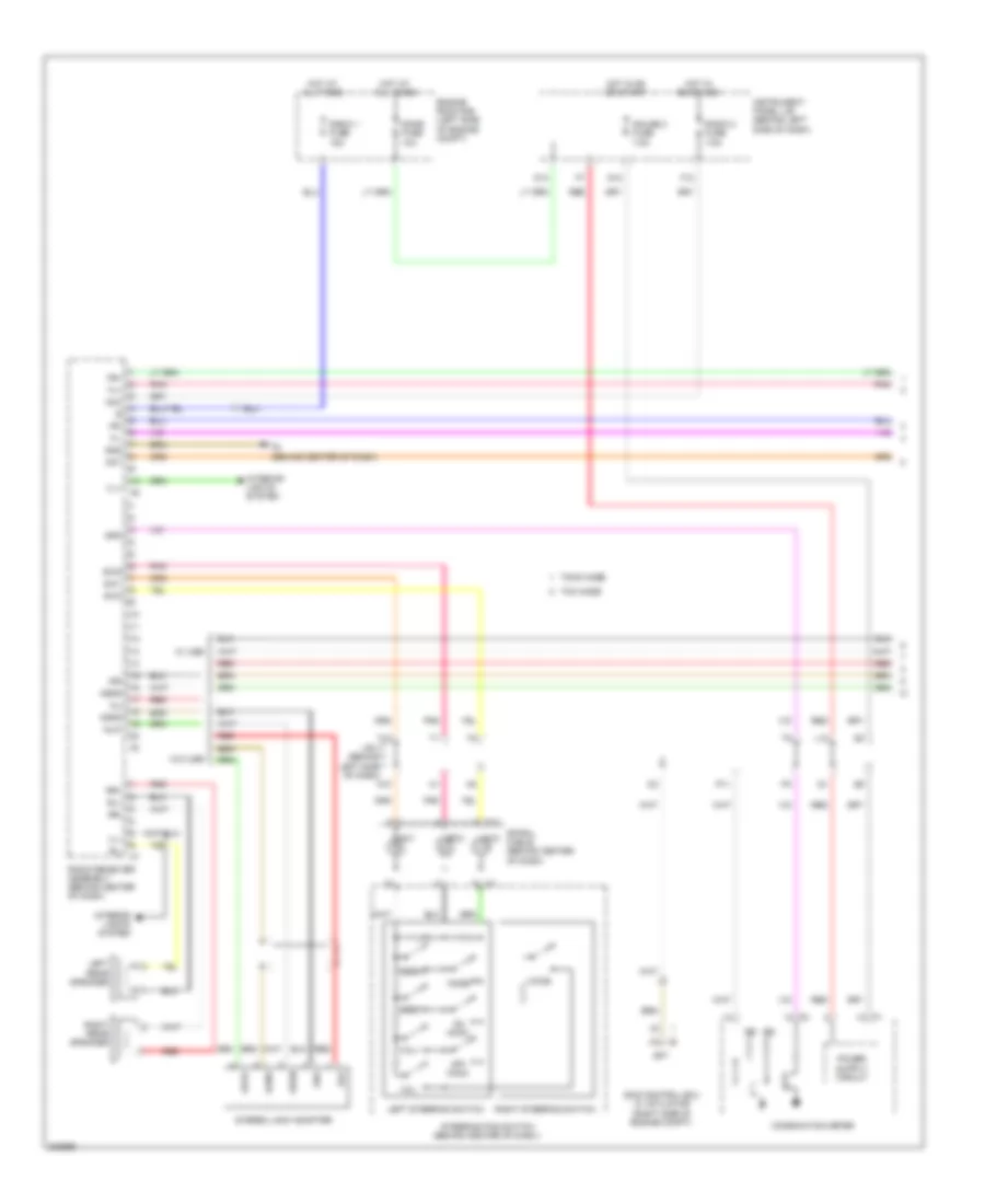 6 Speaker System Wiring Diagram Except Hybrid 1 of 2 for Toyota Camry 2010