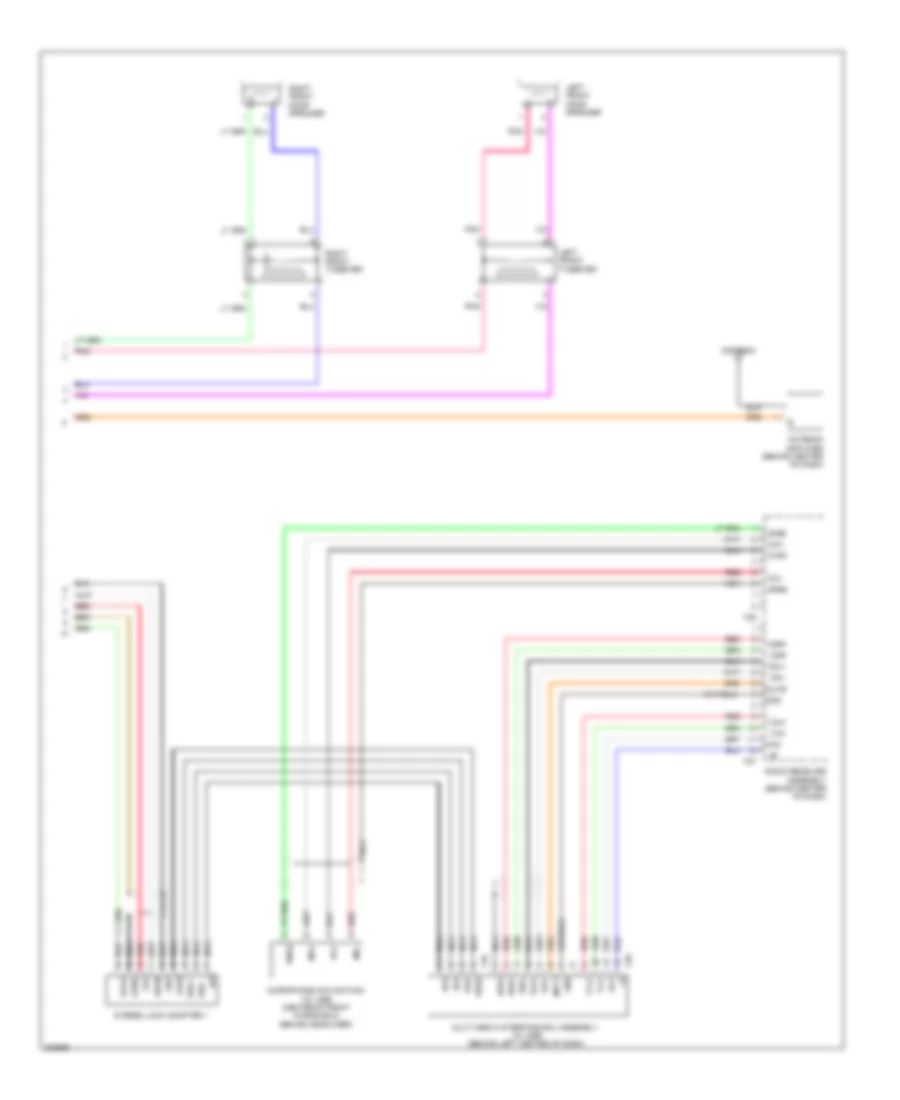 6 Speaker System Wiring Diagram Except Hybrid 2 of 2 for Toyota Camry 2010