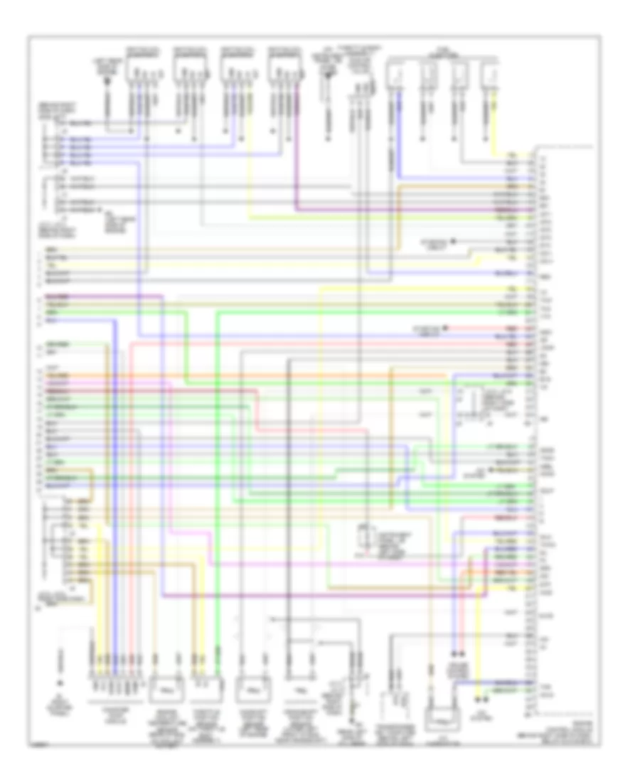 1 8L Engine Performance Wiring Diagram 4WD Except XRS 3 of 3 for Toyota Matrix XR 2006