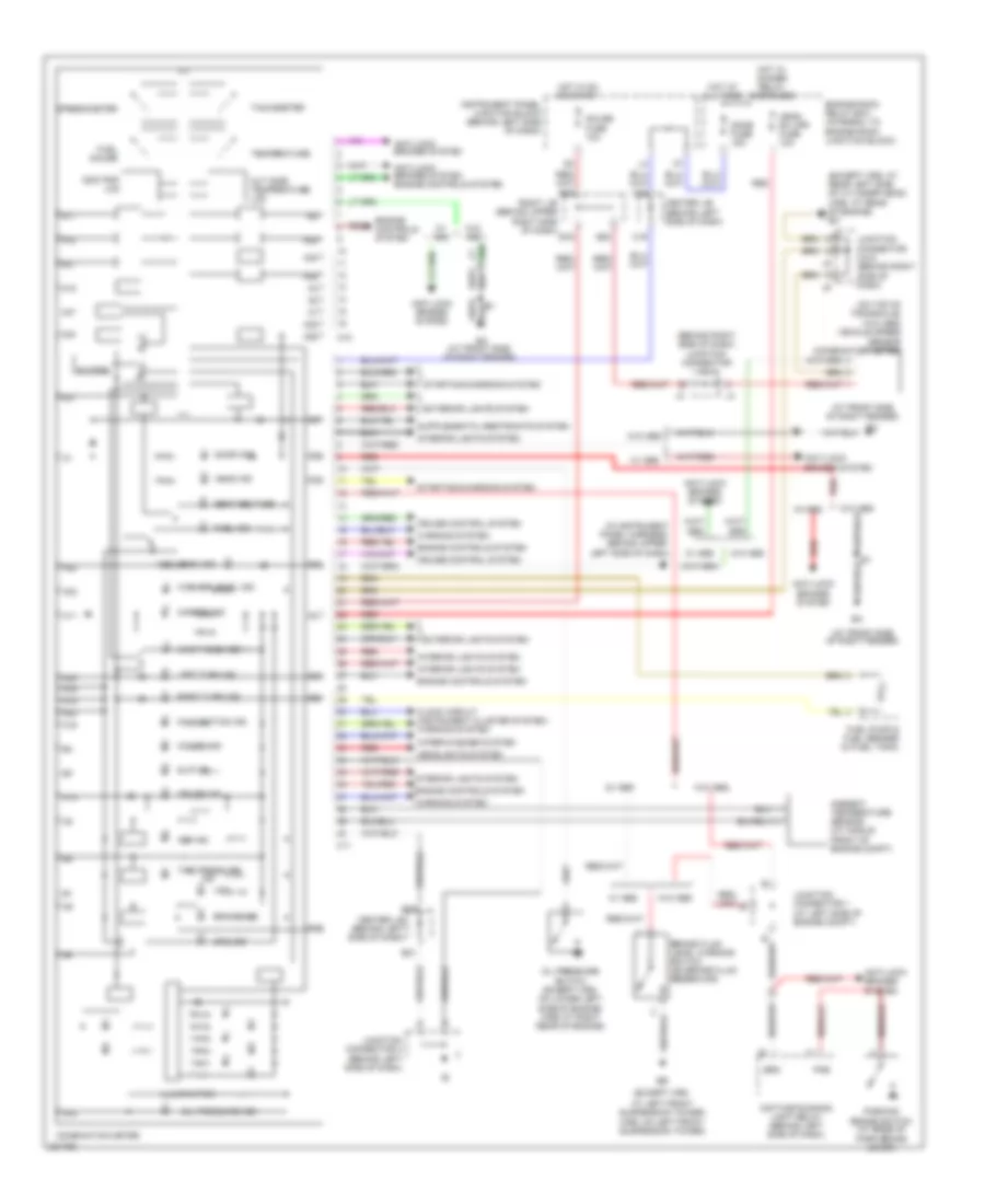 Instrument Cluster Wiring Diagram for Toyota Matrix XR 2006