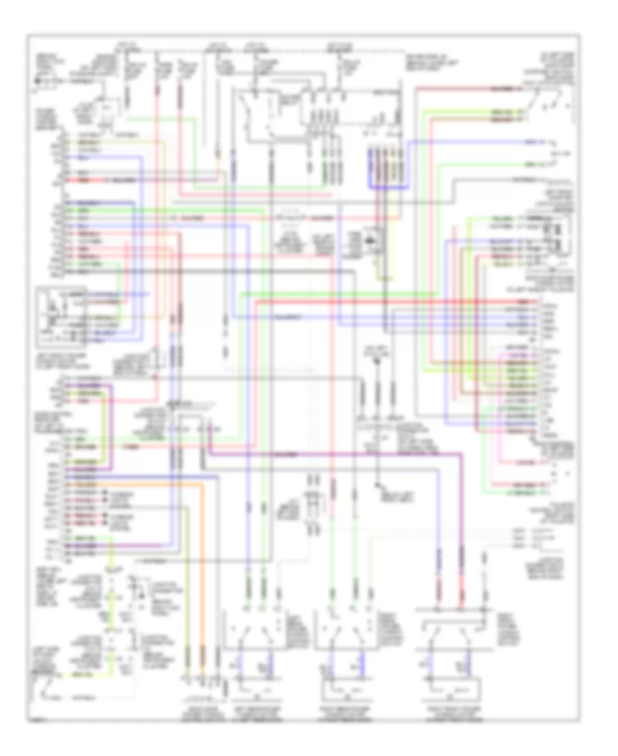 Power Windows Wiring Diagram for Toyota 4Runner SR5 2005
