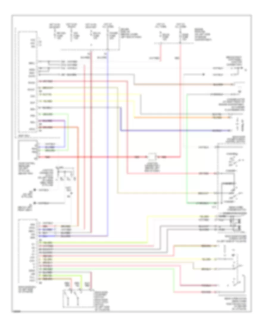 Электросхема заднего стеклоочистителя и омывателя стекла для Toyota 4Runner SR5 2005