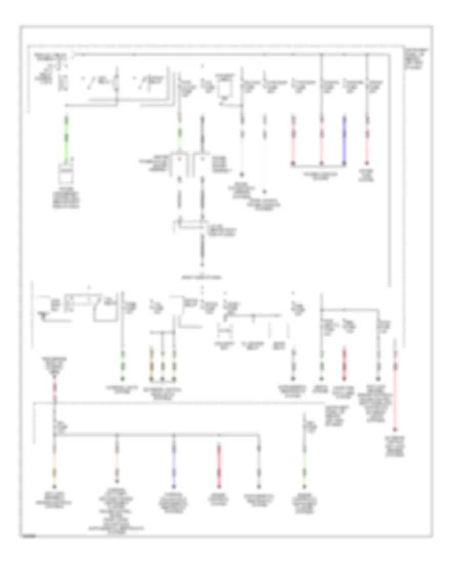 Power Distribution Wiring Diagram (3 of 3) for Toyota Prius 2014