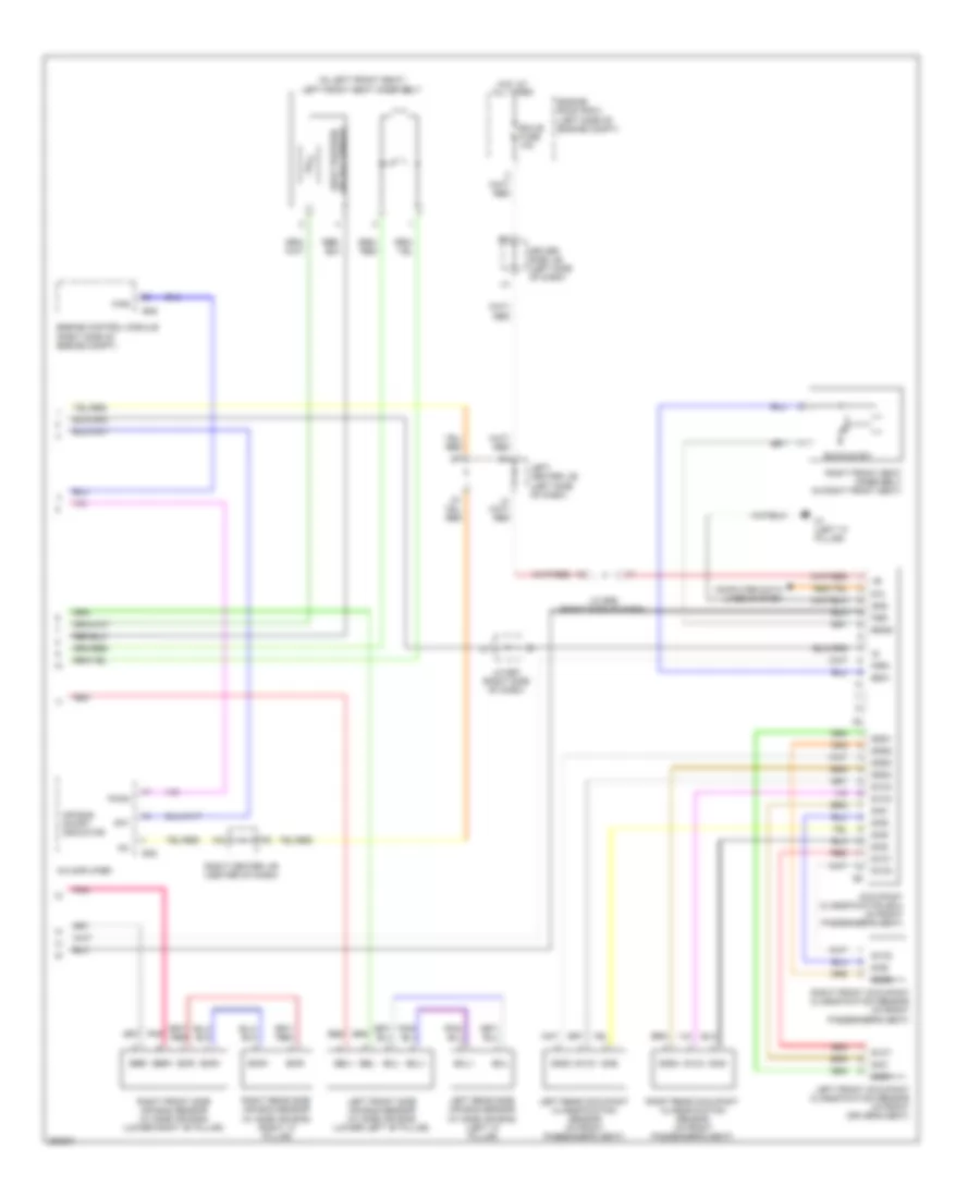 Supplemental Restraints Wiring Diagram (2 of 2) for Toyota FJ Cruiser 2009