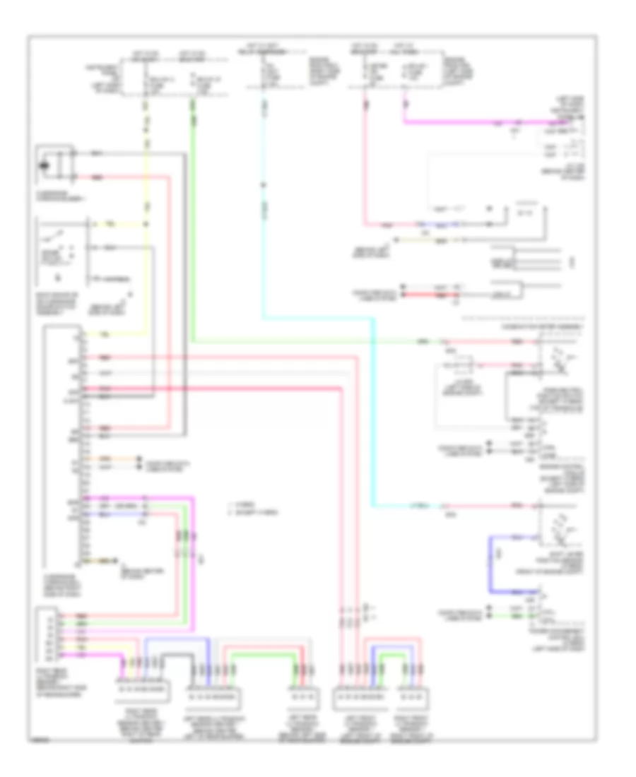 Parking Assistant Wiring Diagram for Toyota Camry LE 2012