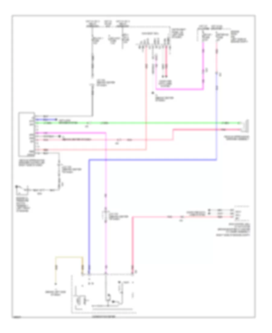 Vehicle Proximity Notification Wiring Diagram for Toyota Camry LE 2012
