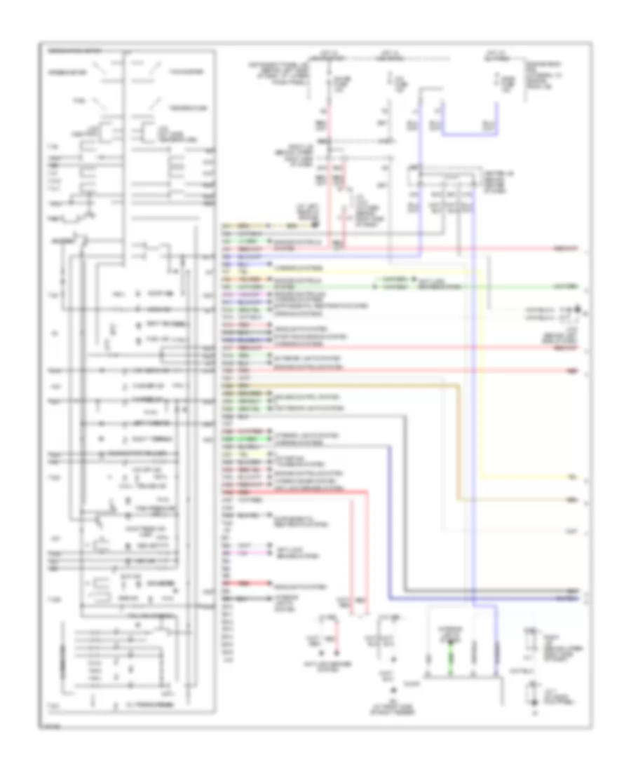Instrument Cluster Wiring Diagram 1 of 2 for Toyota Corolla LE 2008