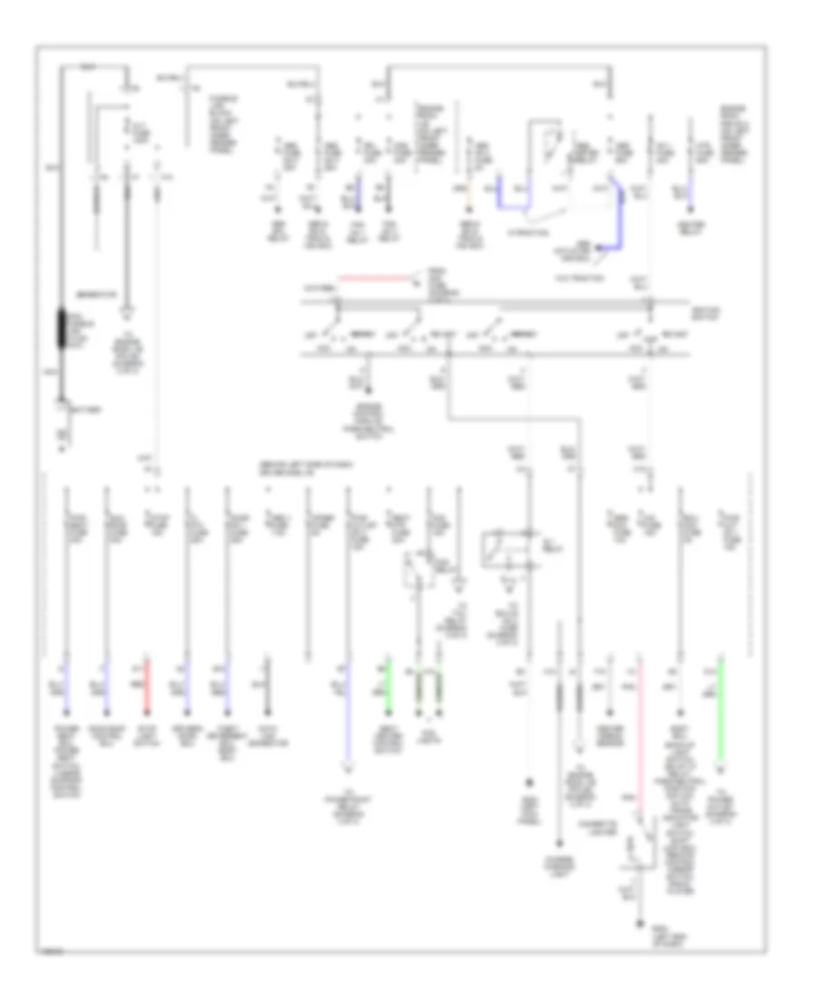 Power Distribution Wiring Diagram 1 of 3 for Toyota Avalon XLS 2000