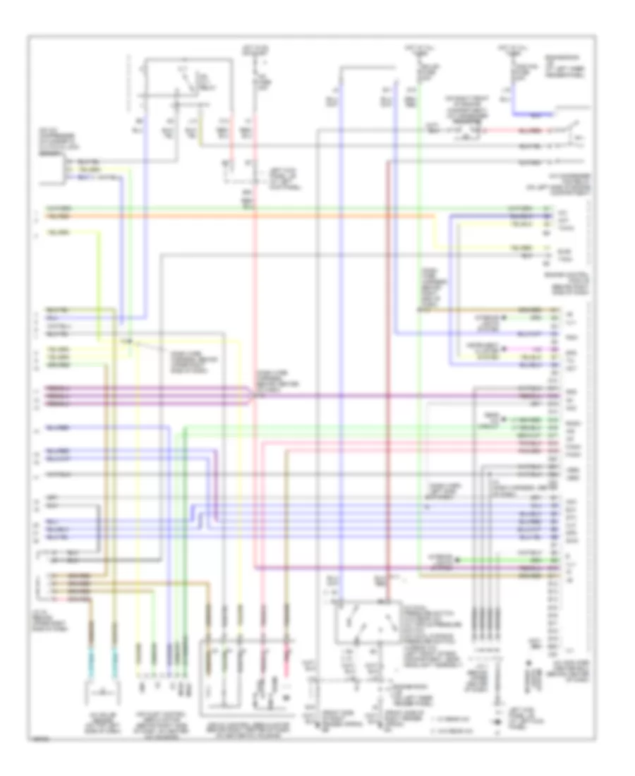 Front AC Wiring Diagram, with Navigation (2 of 2) for Toyota Land Cruiser 2002