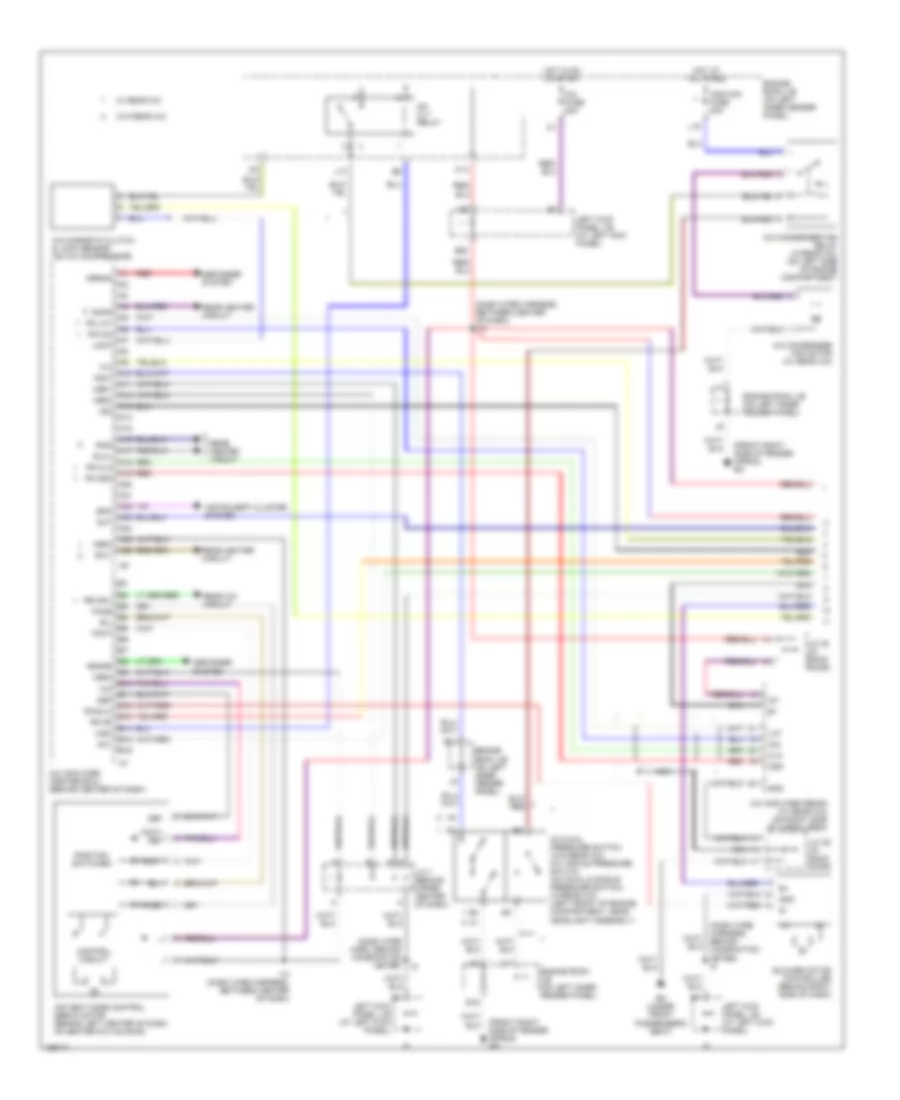 Front AC Wiring Diagram, without Navigation (1 of 2) for Toyota Land Cruiser 2002