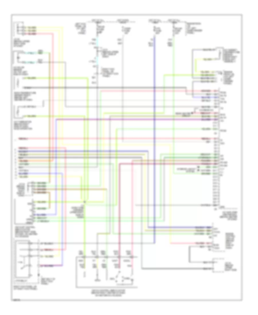 Front AC Wiring Diagram, without Navigation (2 of 2) for Toyota Land Cruiser 2002
