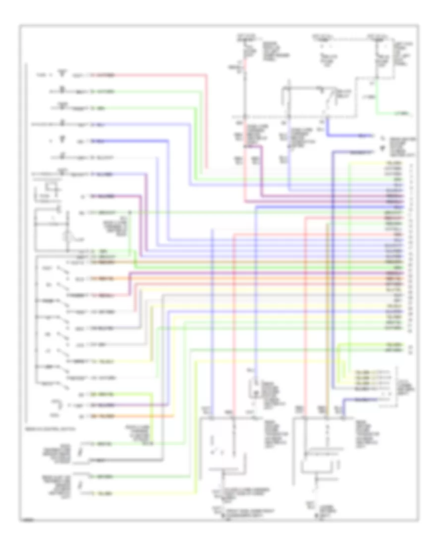 Rear AC Wiring Diagram, with Navigation (1 of 2) for Toyota Land Cruiser 2002