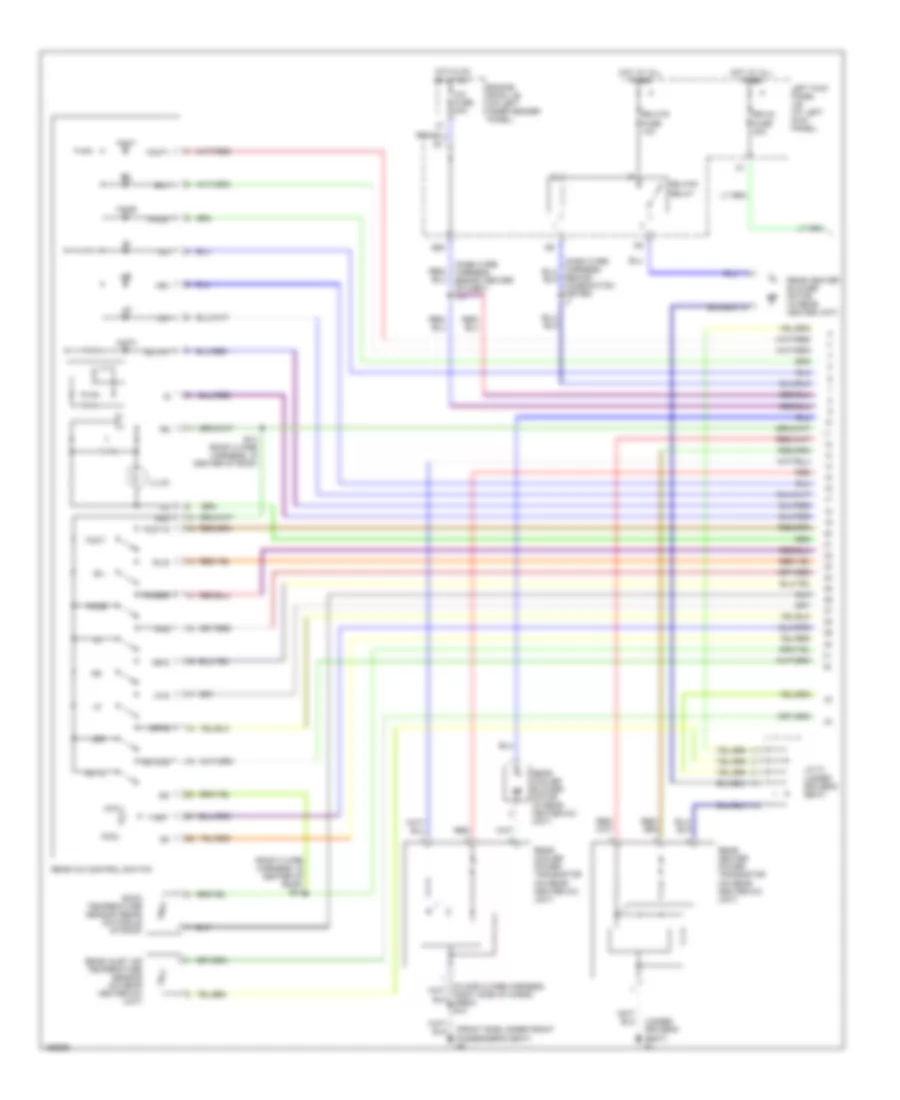 Rear AC Wiring Diagram, without Navigation (1 of 2) for Toyota Land Cruiser 2002