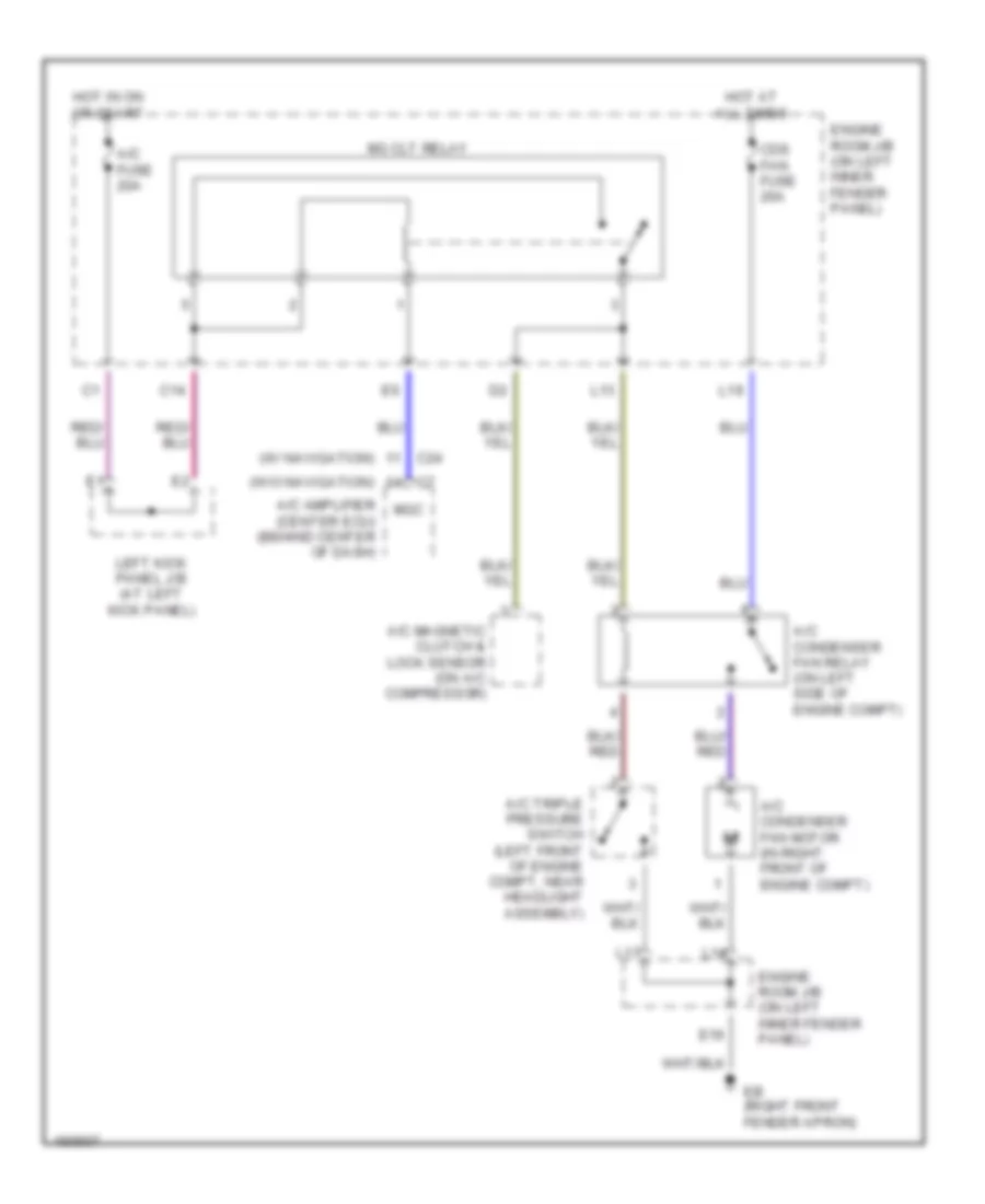 Cooling Fan Wiring Diagram for Toyota Land Cruiser 2002