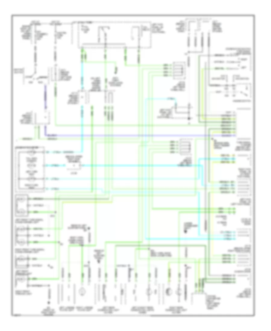 Exterior Lamps Wiring Diagram 2 of 2 for Toyota Land Cruiser 2002