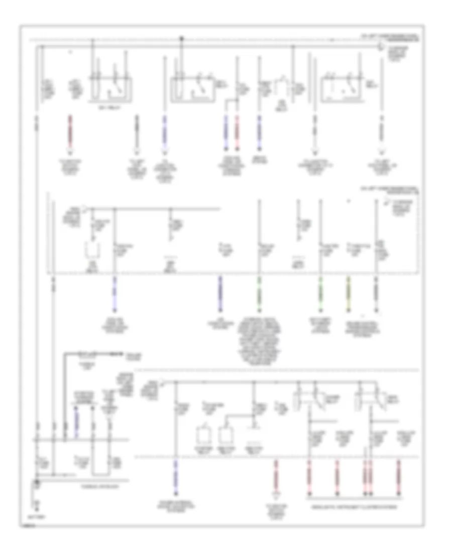 Power Distribution Wiring Diagram 1 of 2 for Toyota Land Cruiser 2002