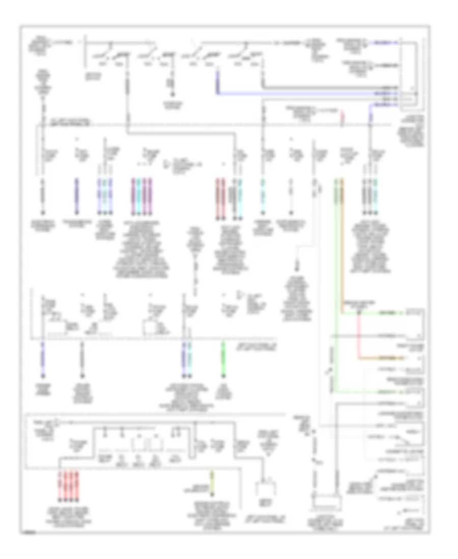 Power Distribution Wiring Diagram (2 of 2) for Toyota Land Cruiser 2002