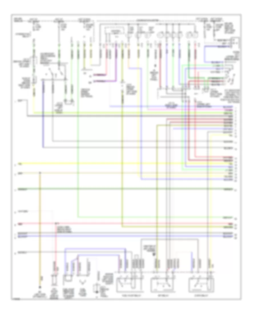 4.7L, Engine Performance Wiring Diagram (2 of 4) for Toyota Tundra 2003