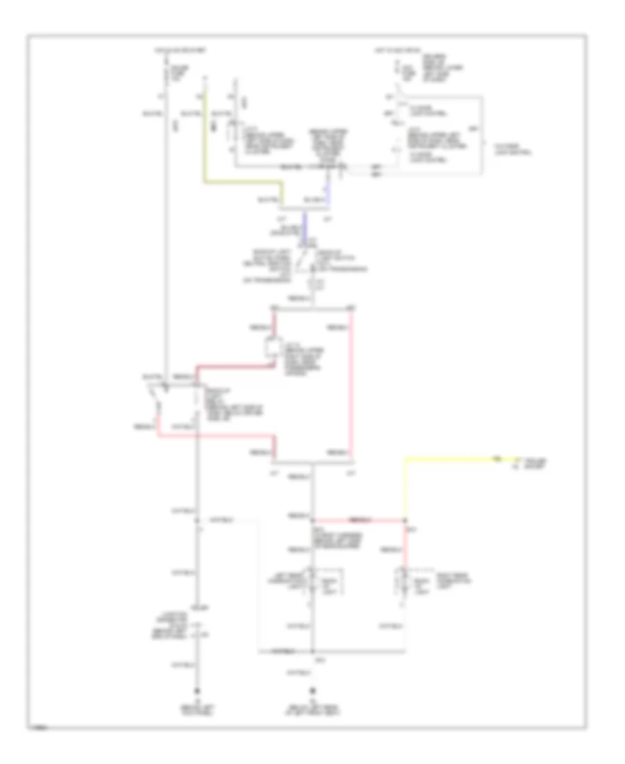 Back up Lamps Wiring Diagram for Toyota Tundra 2003