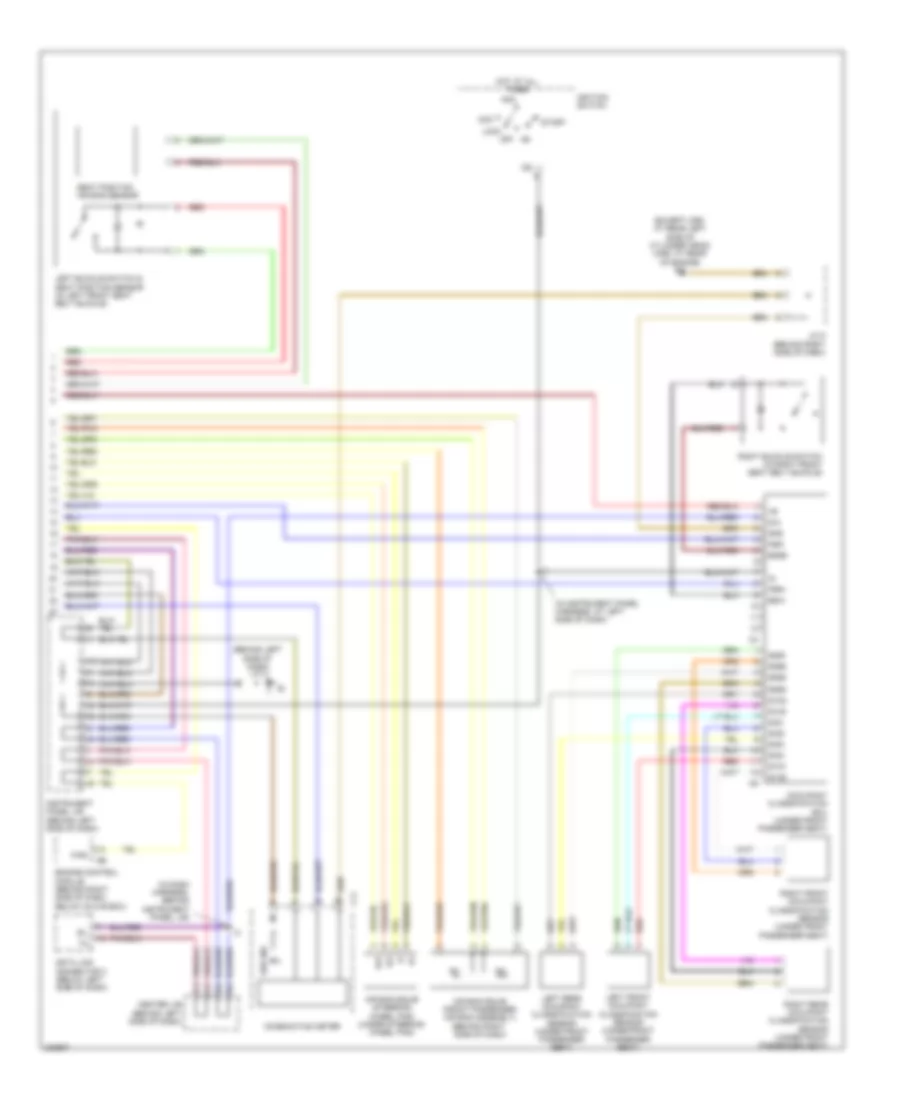Supplemental Restraints Wiring Diagram (2 of 2) for Toyota Matrix XRS 2006
